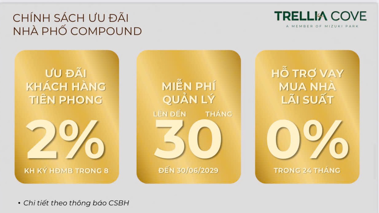 Lịch thanh toán nhà phố Trellia Cove - phần 2