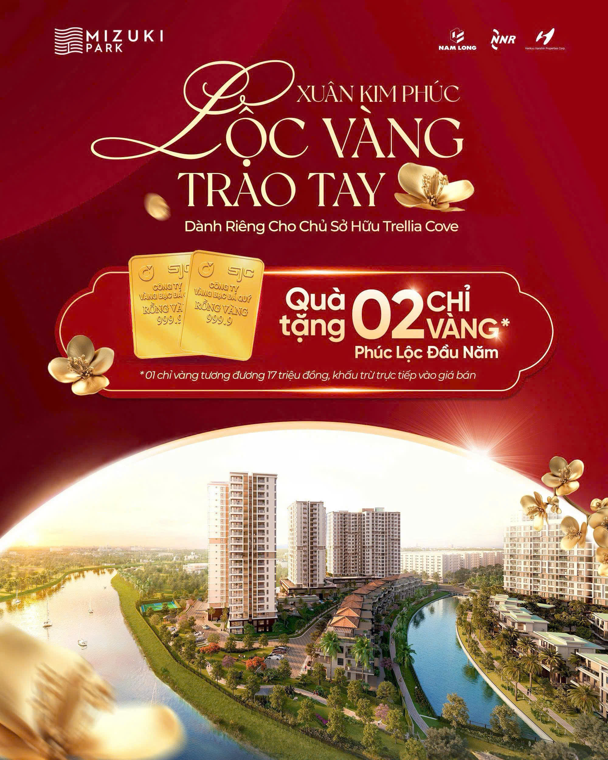 Xuân Kim Phúc - Lộc Vàng Trao Tay - Tặng 02 chỉ vàng SJC